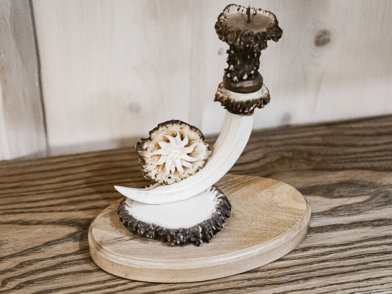 Svietnik z diviačieho kla